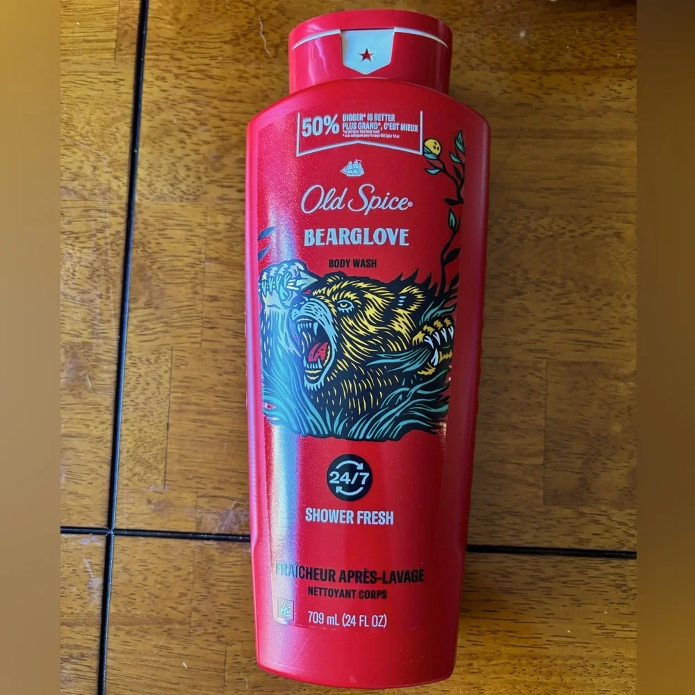 OLD SPICE BEARLOVE BODY WASH 24/7 SHOWER FRESH 709mL/24FL OZ 50% BIGGER